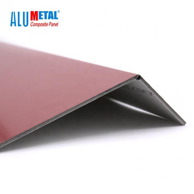 Hochfeste zusammengesetzte Aluminiumplatten PVDF für Außenzwischenwandbau
