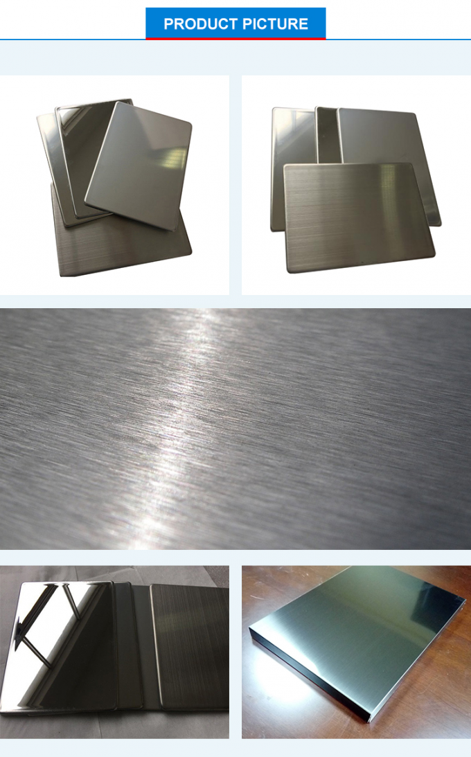 Des hölzernen Verbundwerkstoffplatte plastik ACP-Platte Kornedelstahlblechs Alumetal Aluminium