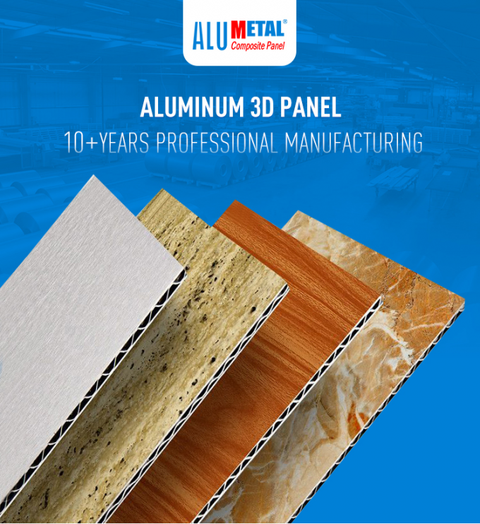 Äußeres durchlöcherte Aluminium-Wand 3d 4d