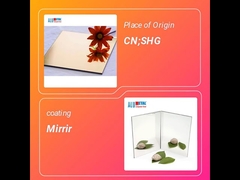 1220 X 2440mm Golden B1 Aluminium Composite Mirror Sheet 0.5 Mm Thick HDPE Core