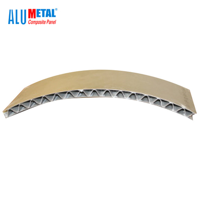 1200mm gewölbte zusammengesetzte Aluminiumplatte B1 A2 machen feuerfest