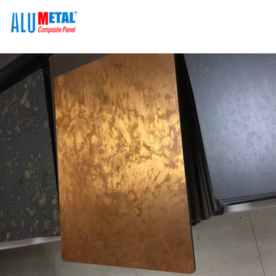 Rote kupferne Messingzusammengesetzte Platten-Metallaluminiumwand 3mm 4mm