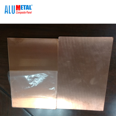 3200mm Aluminiummetallzusammengesetzte Platten-kupferne Messinginnenwand