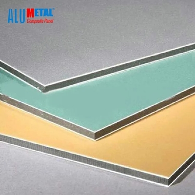 Gebürstete Aluminiumwände PVDF zusammengesetzte Aluminiumplatten-4mm 0.3mm