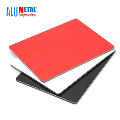 4 mm 0,3 mm FEVE dekorative Aluminium-Wandpaneele PVDF-beschichtete Aluminium-Verbundplatte