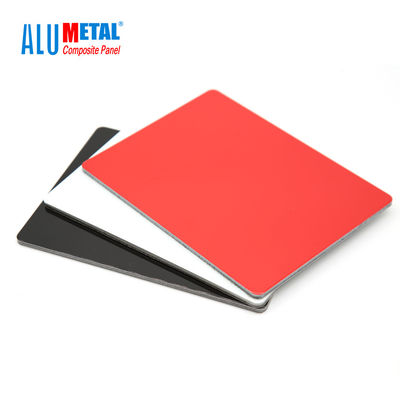 4 mm 0,3 mm FEVE dekorative Aluminium-Wandpaneele PVDF-beschichtete Aluminium-Verbundplatte