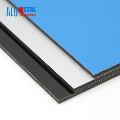 4mm LDPE-Kern PET zusammengesetztes Platte ACP-Aluminiumblatt-feuerfeste Tür-Dekoration 1500mm