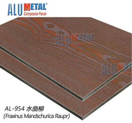 1220X2440mm bedecken Nano-- Oberflächen- hölzernes Aluminium- zusammengesetztes Platten-ACP Außen-10mm