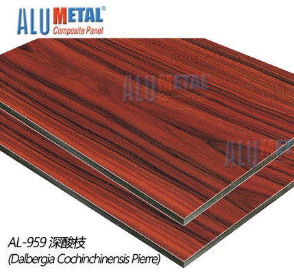 0.06mm malten überzogene Aluminiumplatte 1250mm des blatt-4mm Acm Innen für Landhaus