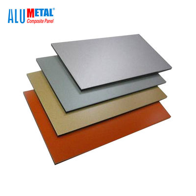 1220x2440mm gebürstetes zusammengesetztes Platten-Aluminiumblatt 5mm AA1100 PVDF