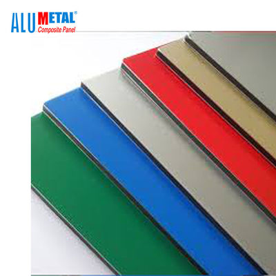 1220x2440mm gebürstetes zusammengesetztes Platten-Aluminiumblatt 5mm AA1100 PVDF