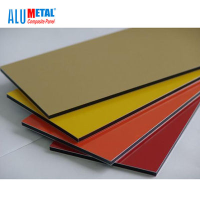 1220x2440mm gebürstetes zusammengesetztes Platten-Aluminiumblatt 5mm AA1100 PVDF