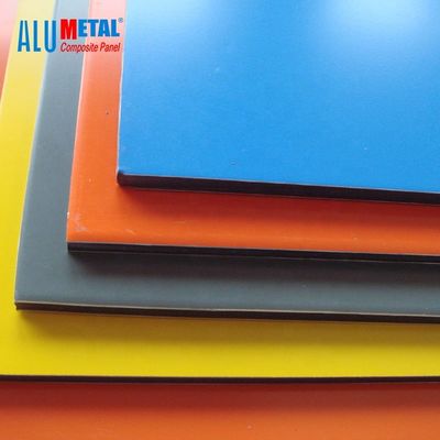 4mm 1250mm Plastikaluminiumverbundblech-Material-Platten-Spektrum AA3003