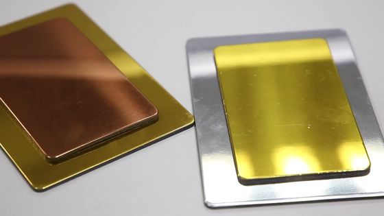 Anodisierte 4mm 5086 Aluminiumblatt des Spiegel-zusammengesetztes Platten-Gold1570mm