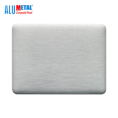 Aluminiumsilberner 2440mm Glanz der spiegel-ACP-Blatt-Umhüllungs-0.5mm