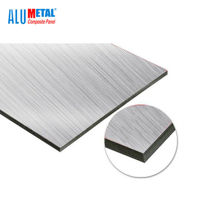 Aluminiumsilberner 2440mm Glanz der spiegel-ACP-Blatt-Umhüllungs-0.5mm