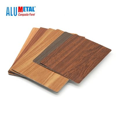 0.05mm 6061 maserten hölzernes Endzusammengesetzte Platten-Aluminiumplatte 5000mm