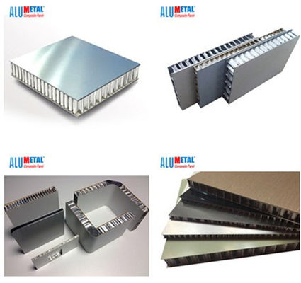 4 x 8 500mm 10000mm Aluminiumsandwich-Platte SGS des bienenwaben-Platten-Marinesoldat4mm