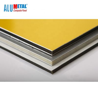 2440mm 3mm Pvdf zusammengesetzte Aluminiumplatte anodisiert für Außenwand
