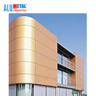 4mm 1000mm zusammengesetzte Platte Signage-MetallAluminiumwände 0.55mm