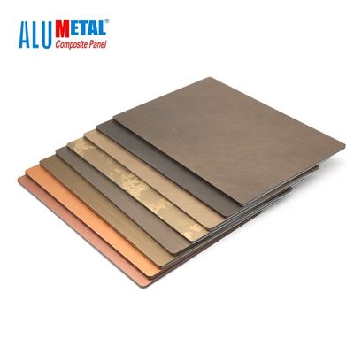 3mm Stahl-PVDF Acm zusammengesetztes Platten-Aluminiumkupfer Nacreous 1250mm