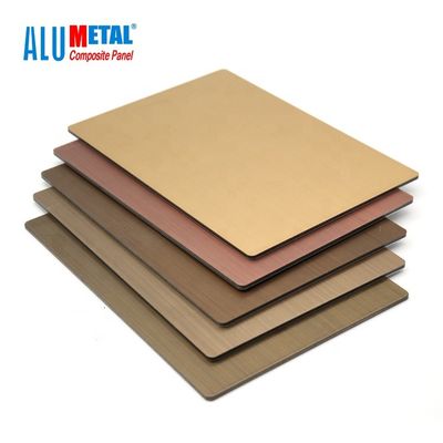 3mm Stahl-PVDF Acm zusammengesetztes Platten-Aluminiumkupfer Nacreous 1250mm