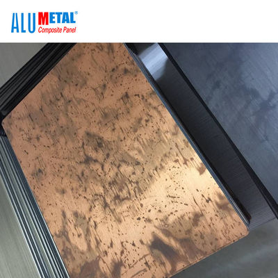 600mm gebürsteter Aluminiumkupfer der metallzusammengesetztes Platten-0.3mm Oberflächen-SGS
