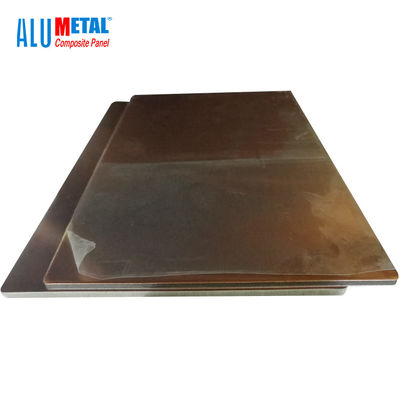 600mm gebürsteter Aluminiumkupfer der metallzusammengesetztes Platten-0.3mm Oberflächen-SGS