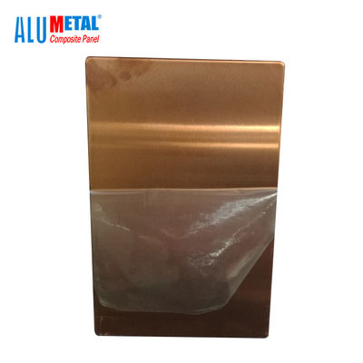 800mm 3200mm gebürstetes zusammengesetzte Aluminiumplatten-Messingendodm im Freien