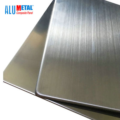 1000MM PET bedecken dekorative zusammengesetzte Aluminiumfassadenelemente Edelstahl 6mm FEVE