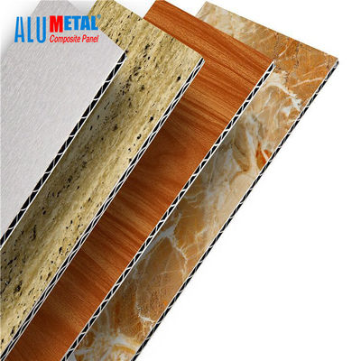 Äußeres 3D durchlöcherte 1220mm gewölbte zusammengesetzte Aluminiumaluminiumplatte 8mm Platten-ACM