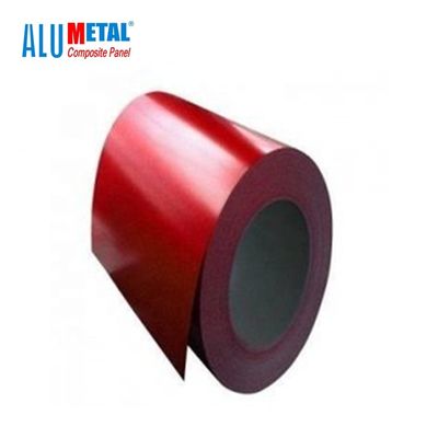 PVC beschichtete Ordnungs-überzogene Aluminiumspule Decoiling 200MM 2600 Millimeter für Bau