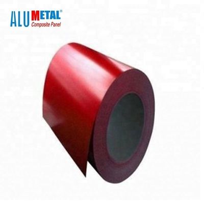 Farbiges 8011 2500MM überzogenes Aluminiumspule PVC beschichtete Aluminiumordnungs-Spule 0.06MM