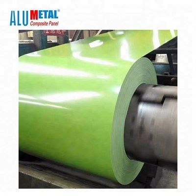 Farbiges 8011 2500MM überzogenes Aluminiumspule PVC beschichtete Aluminiumordnungs-Spule 0.06MM