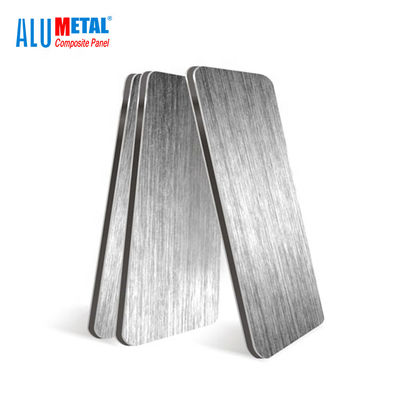 Anodisierter 0.08mm gebürsteter zusammengesetzter Platten-Blatt-Umhüllung 1220mm LDPE-Aluminiumkern