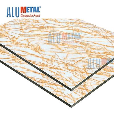 1220mm 0,6 Millimeter Marmor-zusammengesetzter Platte AA3003 ACP-Blatt-Aluminiumumhüllungs-