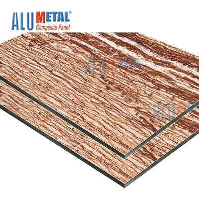 Marmor- PET LDPE 0.70mm Aluminium- zusammengesetzte Platten-Blatt-ACP-Wand-Umhüllung Nano--2440mm