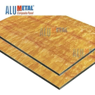0.08mm 6mm hölzernes Plastikmarmorzusammengesetztes Platten-Außenwand-Umhüllungs-AluminiumoDM