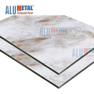 Marmor- PET LDPE 0.70mm Aluminium- zusammengesetzte Platten-Blatt-ACP-Wand-Umhüllung Nano--2440mm