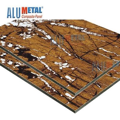 Marmor- PET LDPE 0.70mm Aluminium- zusammengesetzte Platten-Blatt-ACP-Wand-Umhüllung Nano--2440mm