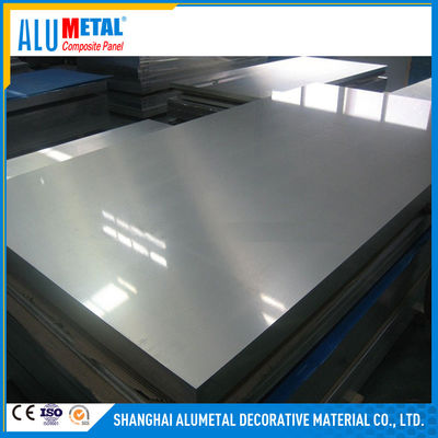 2mm PVDF beschichteten ACPs zusammengesetzte Kassetten-Umhüllungs-Aluminiumplatte des Platten-Silber-1220mm