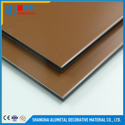 Zusammengesetzte Aluminiumplatte der Architektur-PVDF 2mm - 6mm für vorfabrizierte Gebäude