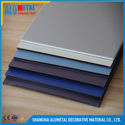 Zusammengesetzte Aluminiumplatten-mehrfache Schichten der Gewohnheits-2mm PVDF für Architektur