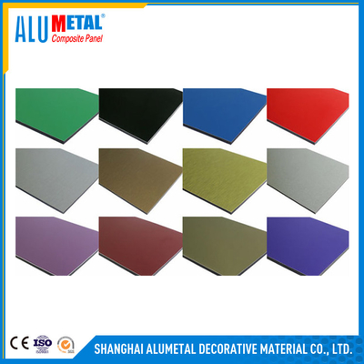 Zusammengesetzte Aluminiumplatten-Antistatische Alumetal ACPs PVDF machen feuerfest