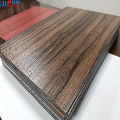 3mm hölzernes zusammengesetztes hölzernes Aluminiumkorn Platten-3D