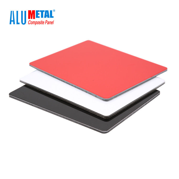 4 mm 0,3 mm FEVE dekorative Aluminium-Wandpaneele PVDF-beschichtete Aluminium-Verbundplatte