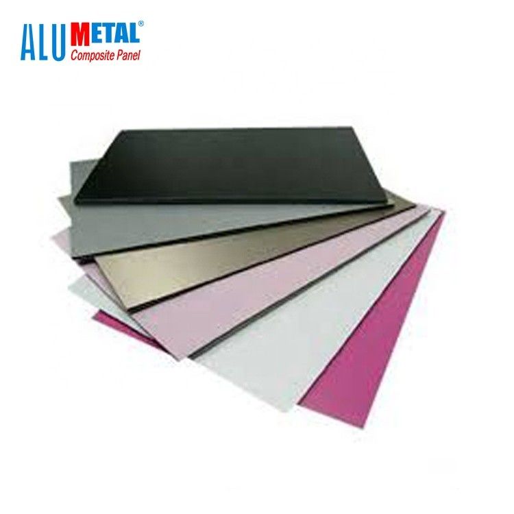 0.5mm PET Fassaden-zusammengesetzte Aluminiumplatte anodisierte Bodenfeuer-bewertete ACP-Blätter 2mm